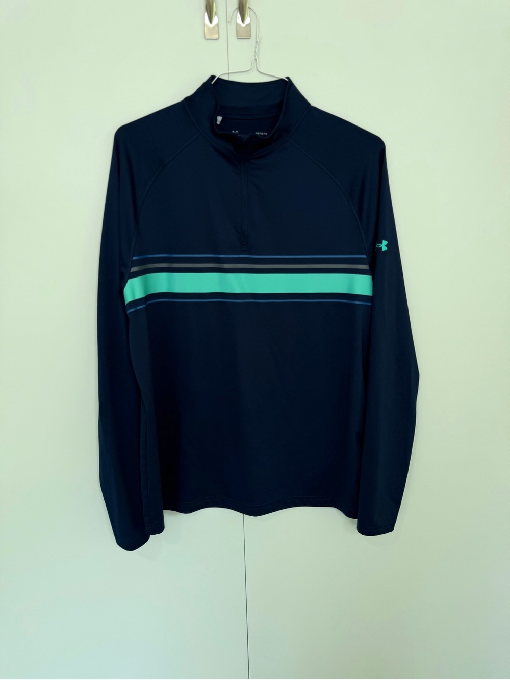 UNDER ARMOUR Under Armour Fallen Oak Retro Stripe Golf 1/4 Zip UM1246